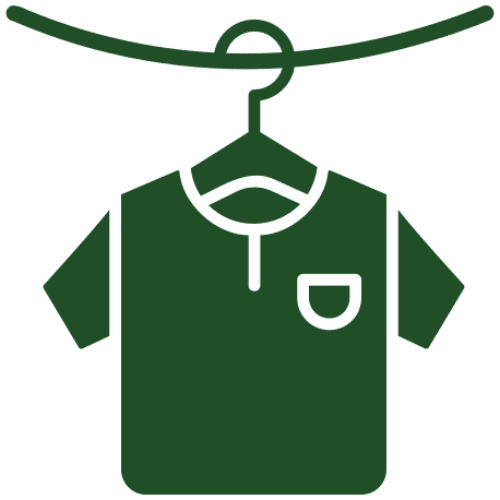Simple shirt illustration on black background
